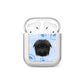 Personalised Affenpinscher Blue AirPods Case