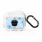 Personalised Affenpinscher Blue AirPods Clear Case 3rd Gen
