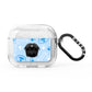Personalised Affenpinscher Blue AirPods Glitter Case 3rd Gen