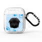 Personalised Affenpinscher Blue AirPods Glitter Case