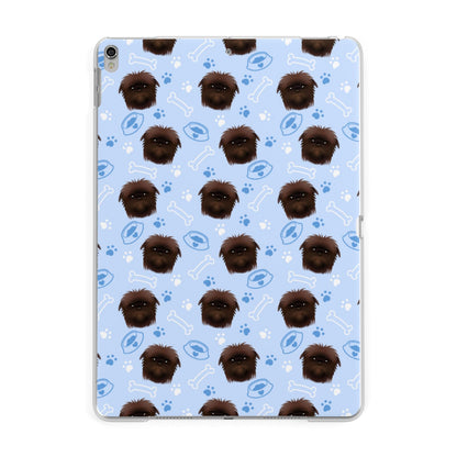Personalised Affenpinscher Blue Apple iPad Silver Case