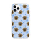 Personalised Affenpinscher Blue Apple iPhone 11 Pro in Silver with Bumper Case