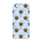 Personalised Affenpinscher Blue Apple iPhone 5 Case