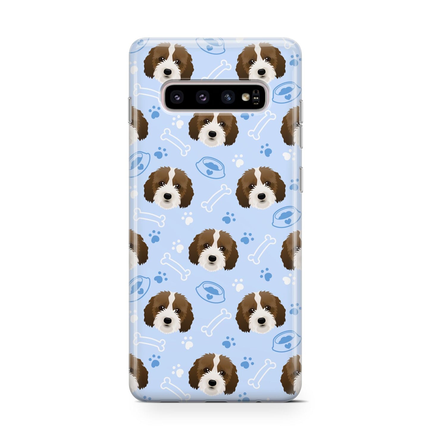 Personalised Affenpinscher Blue Protective Samsung Galaxy Case