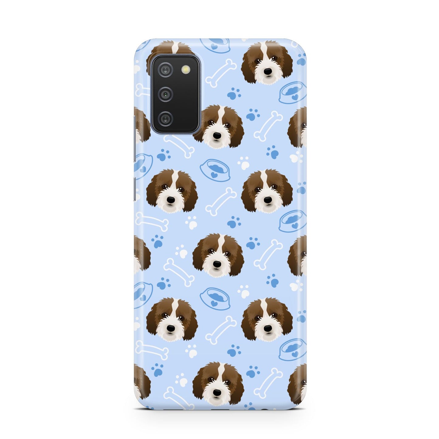 Personalised Affenpinscher Blue Samsung A02s Case