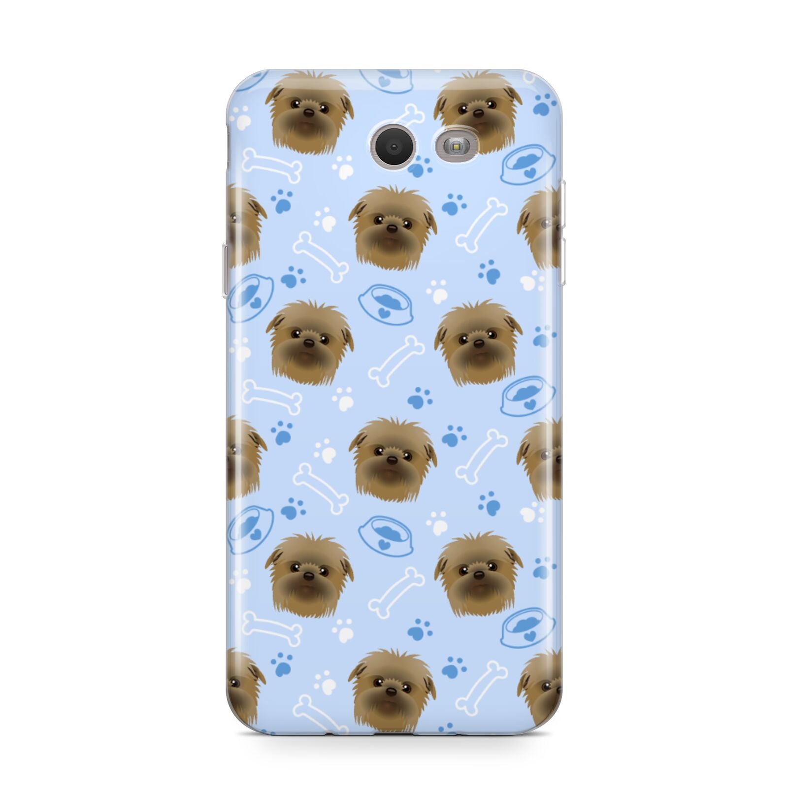 Personalised Affenpinscher Blue Samsung Galaxy J7 2017 Case
