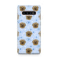 Personalised Affenpinscher Blue Samsung Galaxy S10 Plus Case