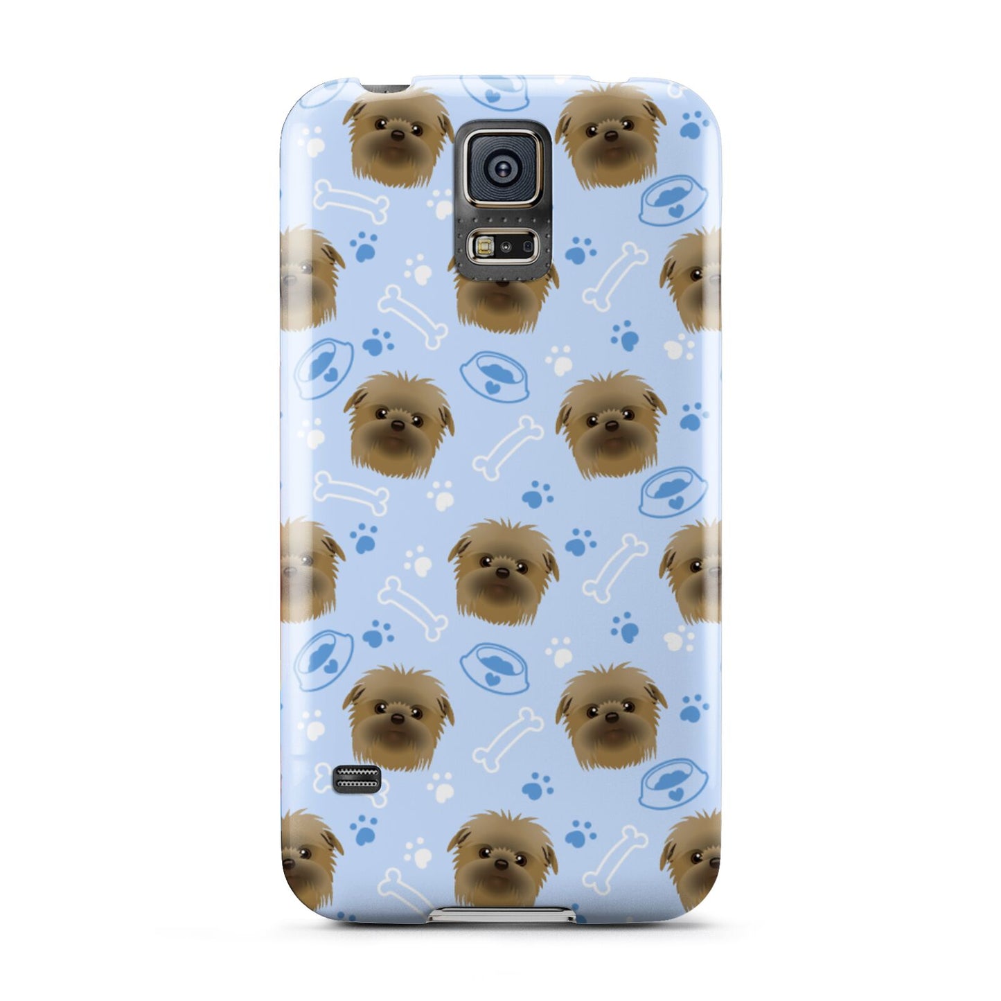 Personalised Affenpinscher Blue Samsung Galaxy S5 Case