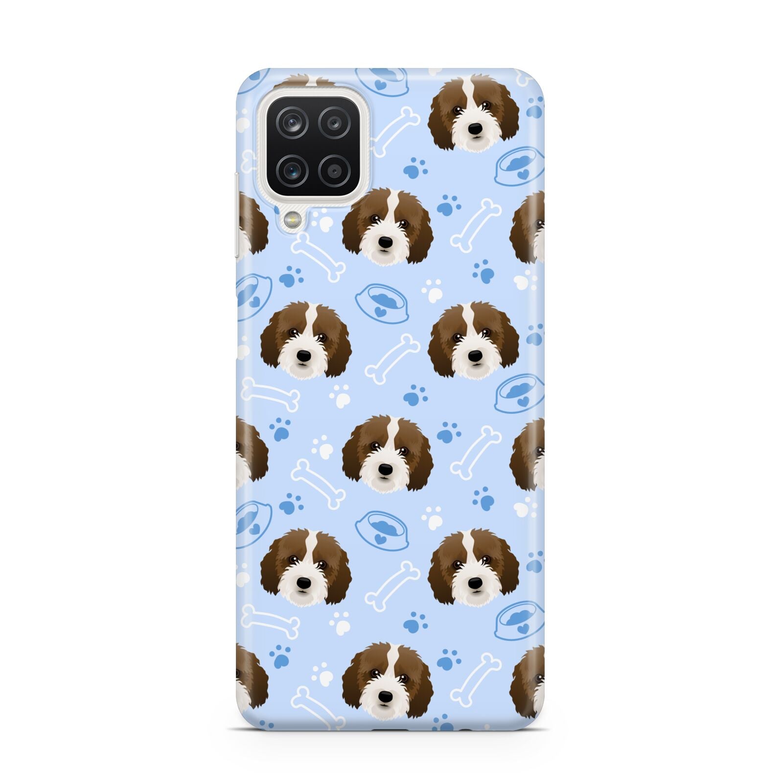 Personalised Affenpinscher Blue Samsung M12 Case
