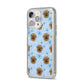Personalised Affenpinscher Blue iPhone 14 Pro Max Glitter Tough Case Silver Angled Image