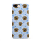 Personalised Affenpinscher Blue iPhone 8 Plus 3D Snap Case on Gold Phone