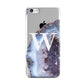 Personalised Agate Blue and Purple Initials Apple iPhone 5c Case