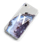 Personalised Agate Blue and Purple Initials iPhone 8 Bumper Case on Silver iPhone Alternative Image