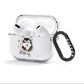 Personalised Alaskan Malamute AirPods Clear Case 3rd Gen Side Image