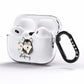 Personalised Alaskan Malamute AirPods Pro Clear Case Side Image