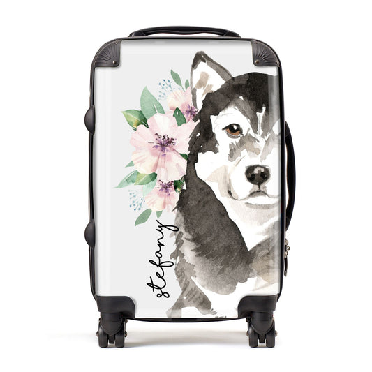 Personalised Alaskan Malamute Suitcase