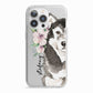 Personalised Alaskan Malamute iPhone 13 Pro TPU Impact Case with White Edges