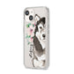 Personalised Alaskan Malamute iPhone 14 Clear Tough Case Starlight Angled Image