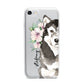 Personalised Alaskan Malamute iPhone 7 Bumper Case on Silver iPhone
