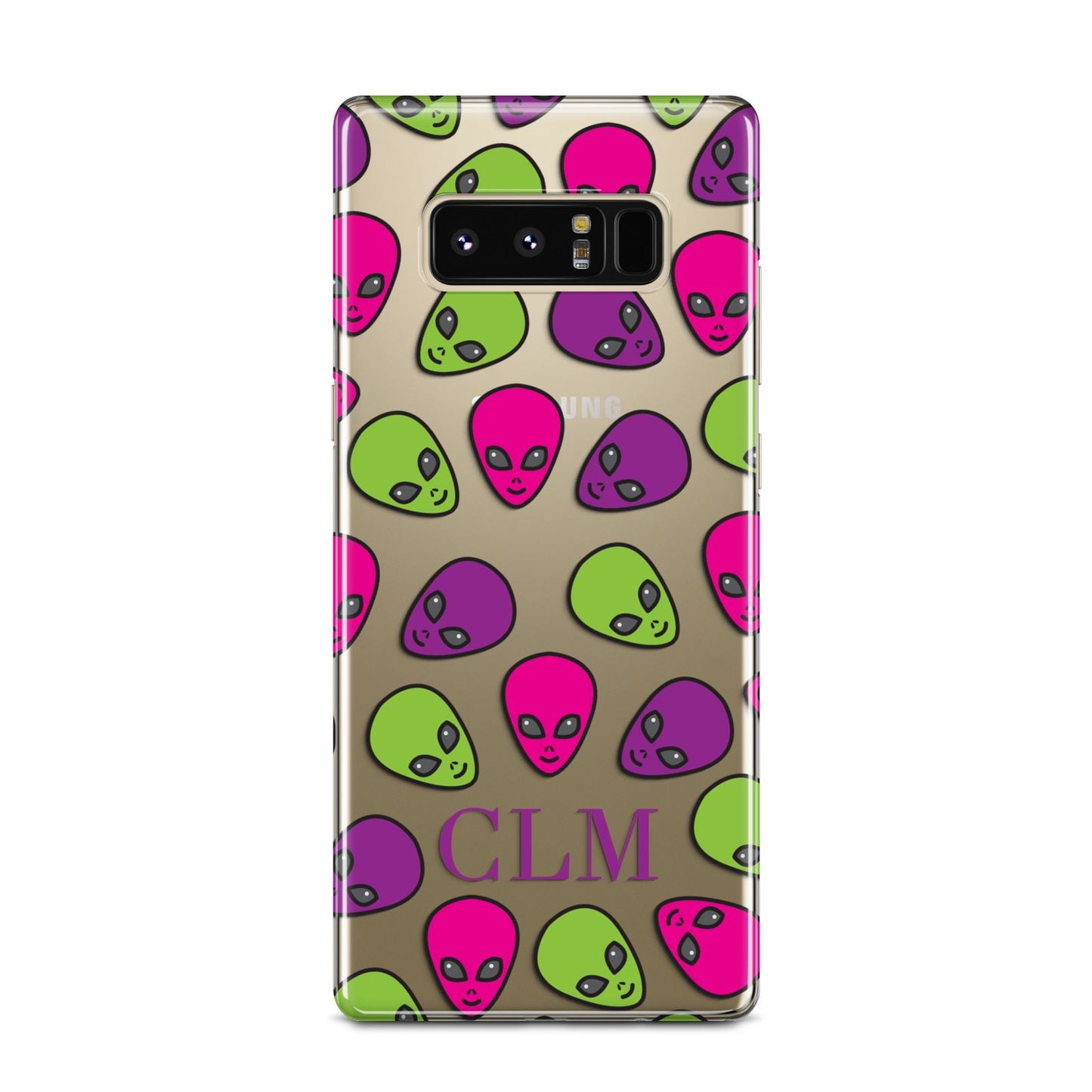 Personalised Aliens Initials Samsung Galaxy Note 8 Case