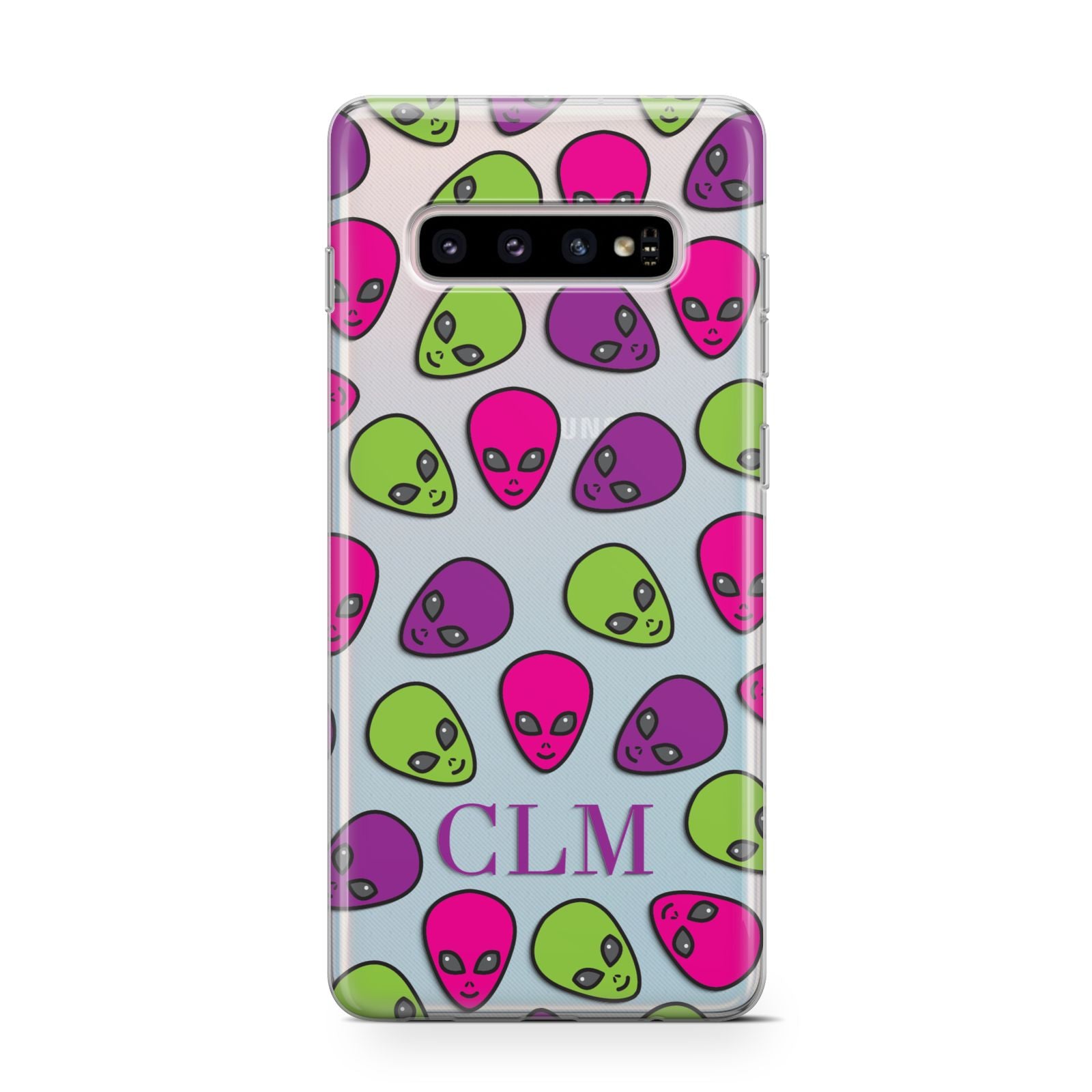 Personalised Aliens Initials Samsung Galaxy S10 Case