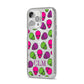 Personalised Aliens Initials iPhone 14 Pro Max Glitter Tough Case Silver Angled Image
