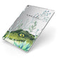 Personalised Alligator Apple iPad Case on Silver iPad Side View