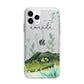 Personalised Alligator Apple iPhone 11 Pro in Silver with Bumper Case