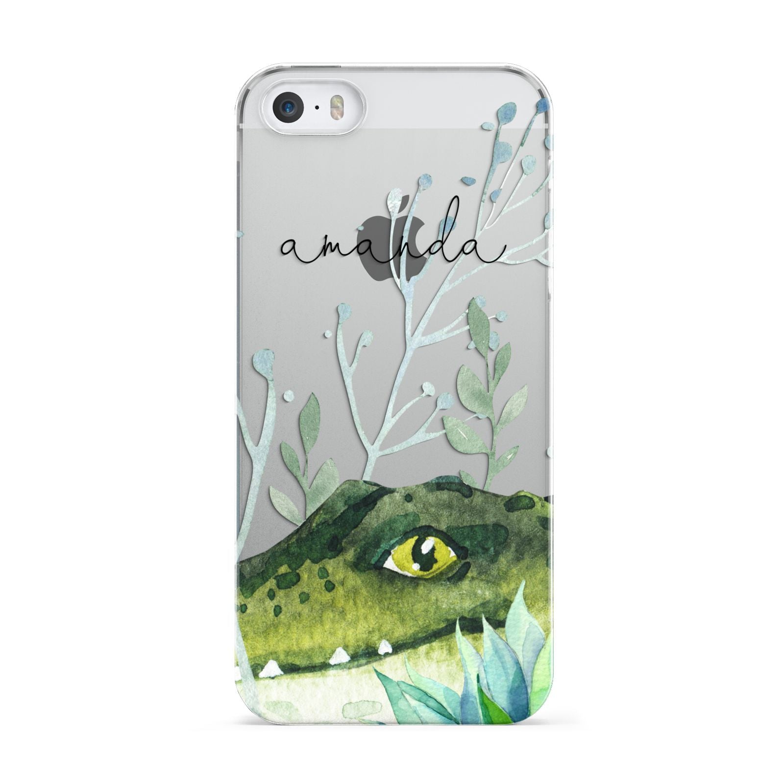 Personalised Alligator Apple iPhone 5 Case