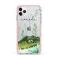 Personalised Alligator iPhone 11 Pro Max Impact Pink Edge Case