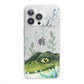 Personalised Alligator iPhone 13 Pro Clear Bumper Case
