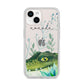Personalised Alligator iPhone 14 Clear Tough Case Starlight