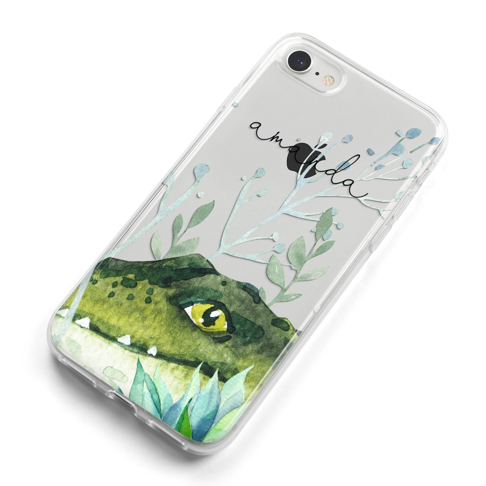 Personalised Alligator iPhone 8 Bumper Case on Silver iPhone Alternative Image