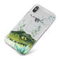 Personalised Alligator iPhone X Bumper Case on Silver iPhone