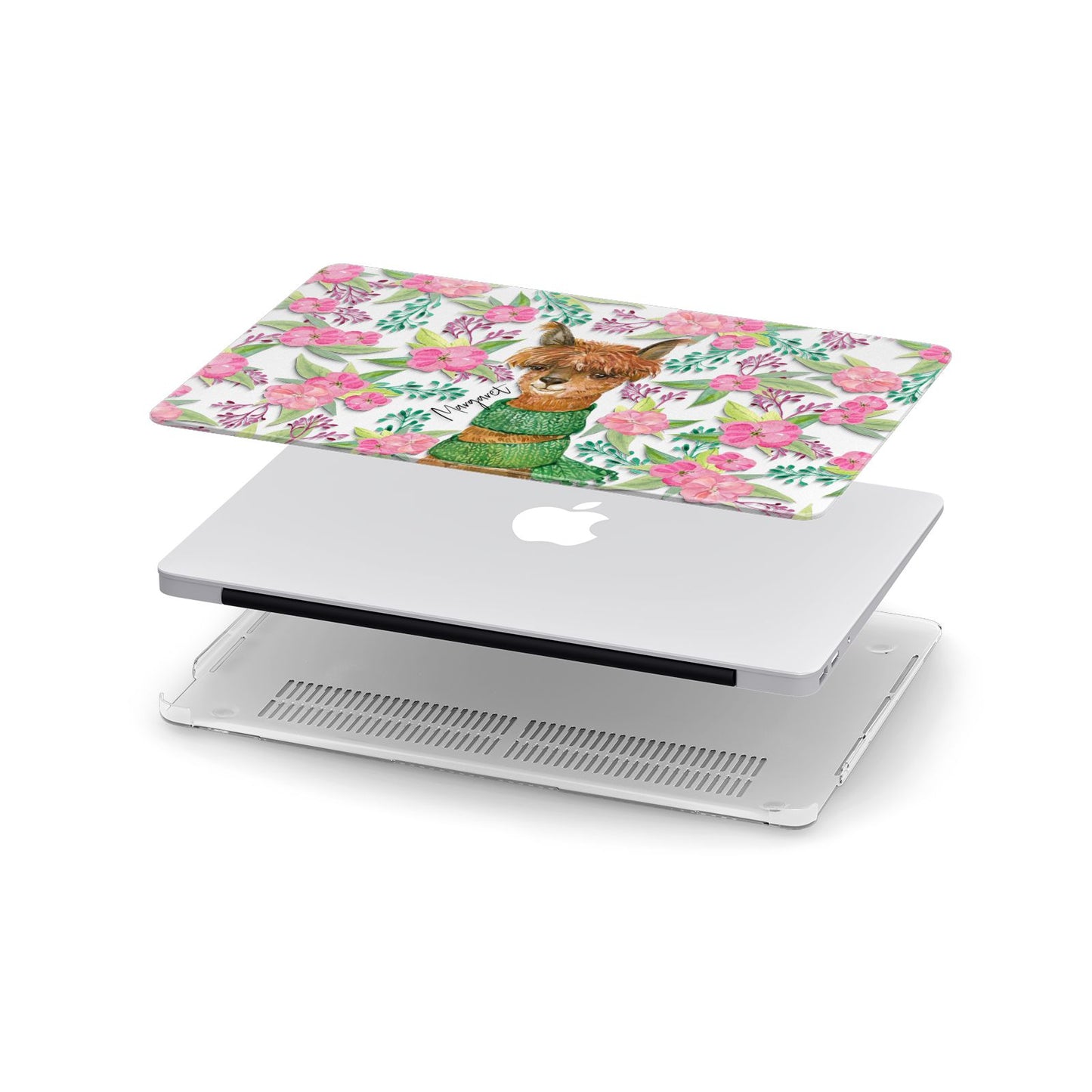 Personalised Alpaca Apple MacBook Case in Detail