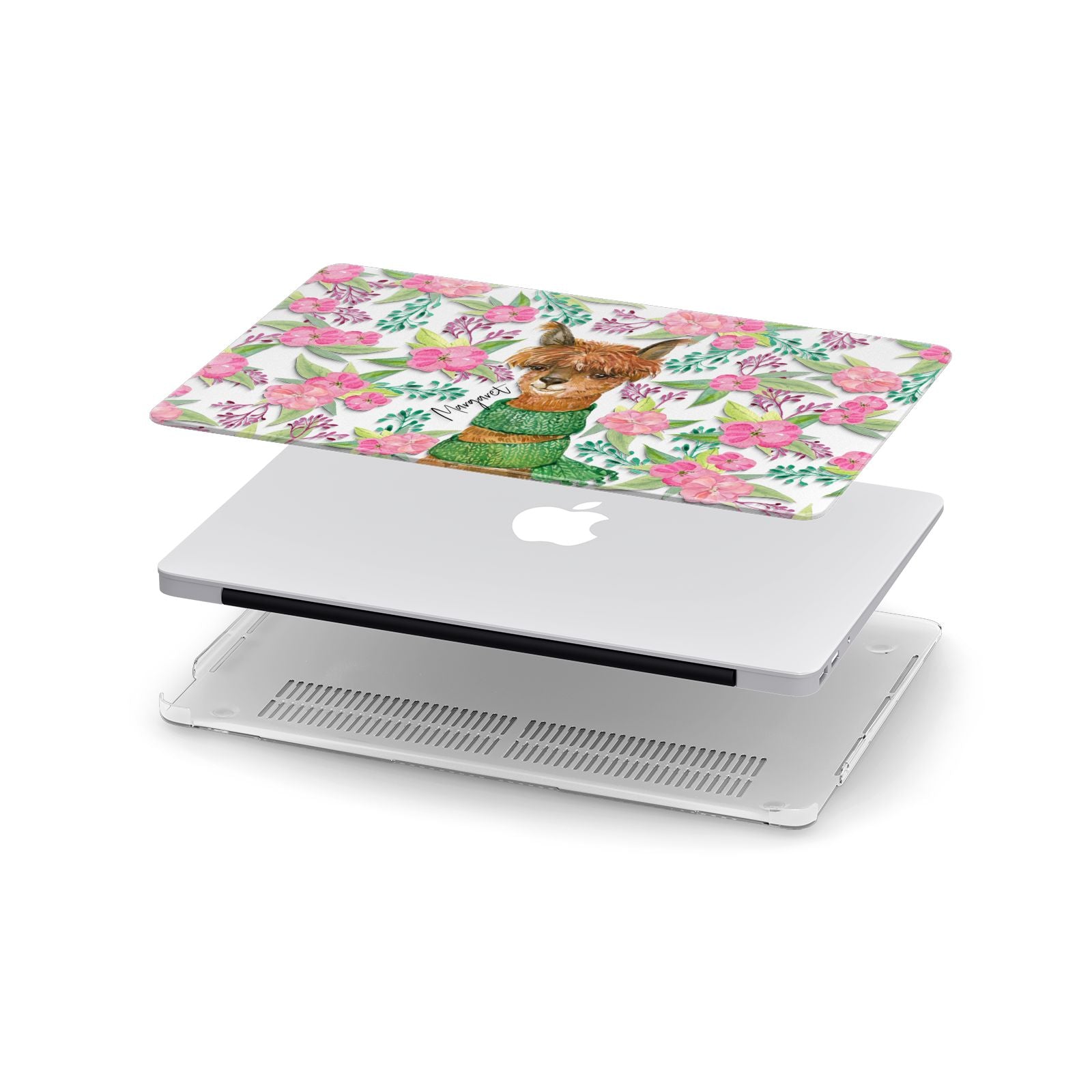 Personalised Alpaca Apple MacBook Case in Detail