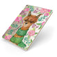 Personalised Alpaca Apple iPad Case on Gold iPad Side View