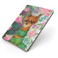 Personalised Alpaca Apple iPad Case on Grey iPad Side View