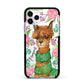 Personalised Alpaca Apple iPhone 11 Pro in Silver with Black Impact Case