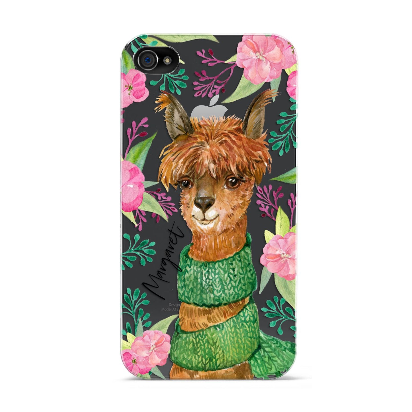 Personalised Alpaca Apple iPhone 4s Case