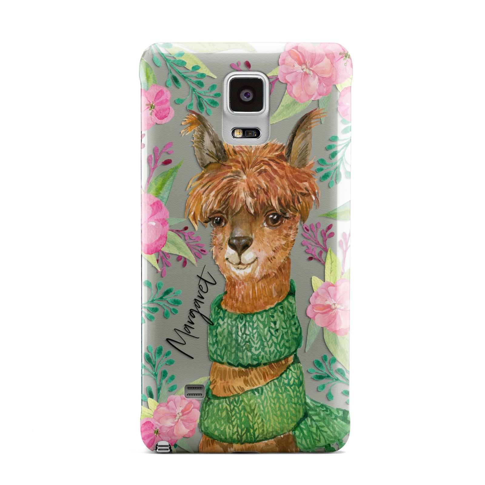Personalised Alpaca Samsung Galaxy Note 4 Case
