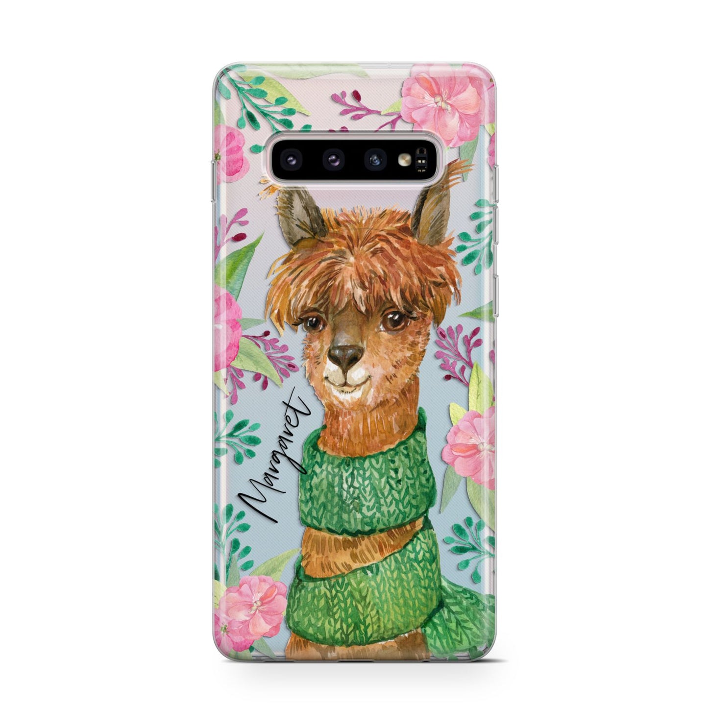 Personalised Alpaca Samsung Galaxy S10 Case