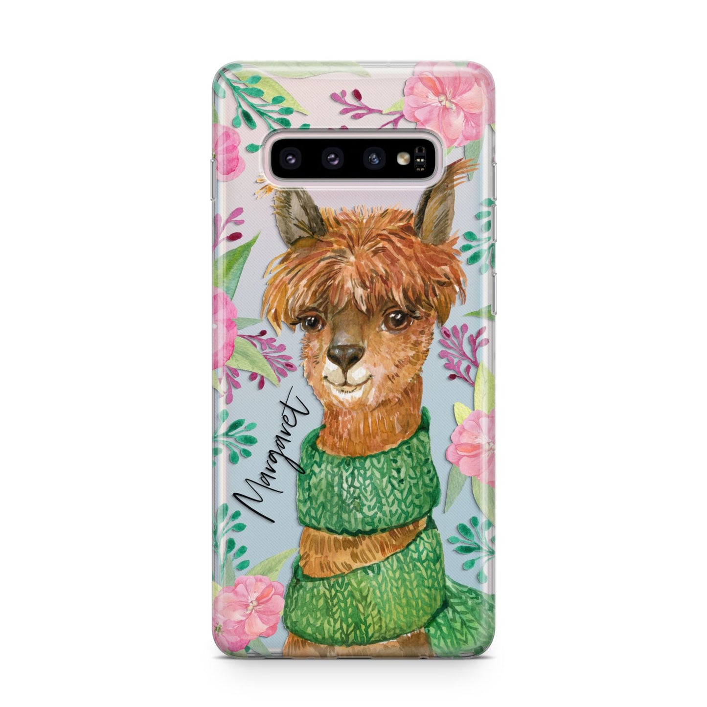 Personalised Alpaca Samsung Galaxy S10 Plus Case