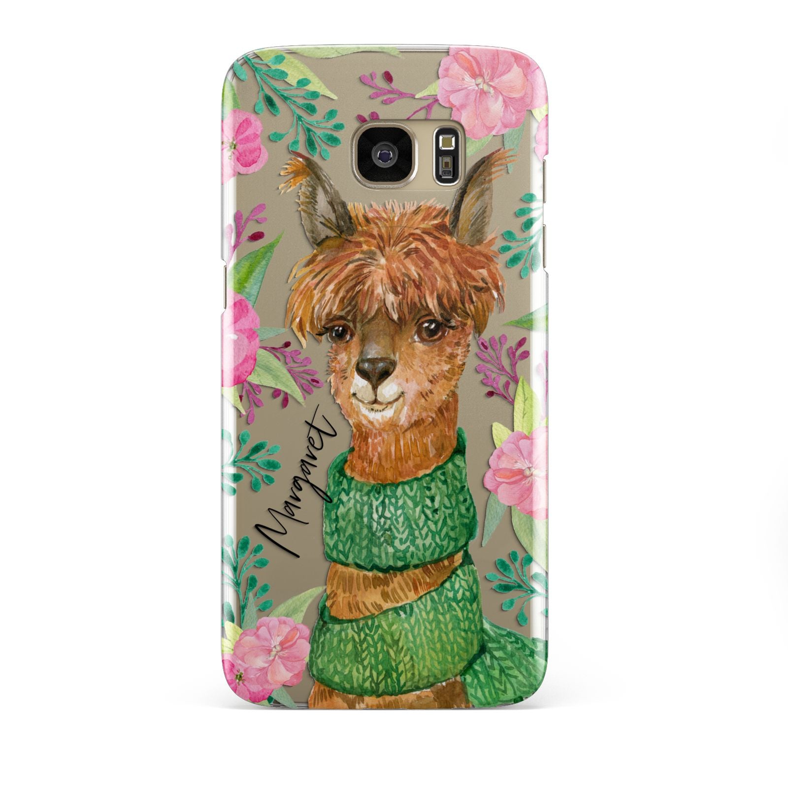 Personalised Alpaca Samsung Galaxy S7 Edge Case