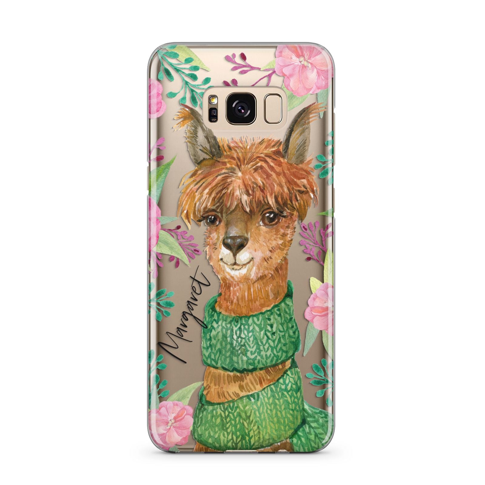 Personalised Alpaca Samsung Galaxy S8 Plus Case