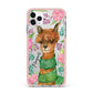 Personalised Alpaca iPhone 11 Pro Max Impact Pink Edge Case