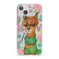 Personalised Alpaca iPhone 13 Clear Bumper Case