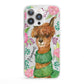 Personalised Alpaca iPhone 13 Pro Clear Bumper Case