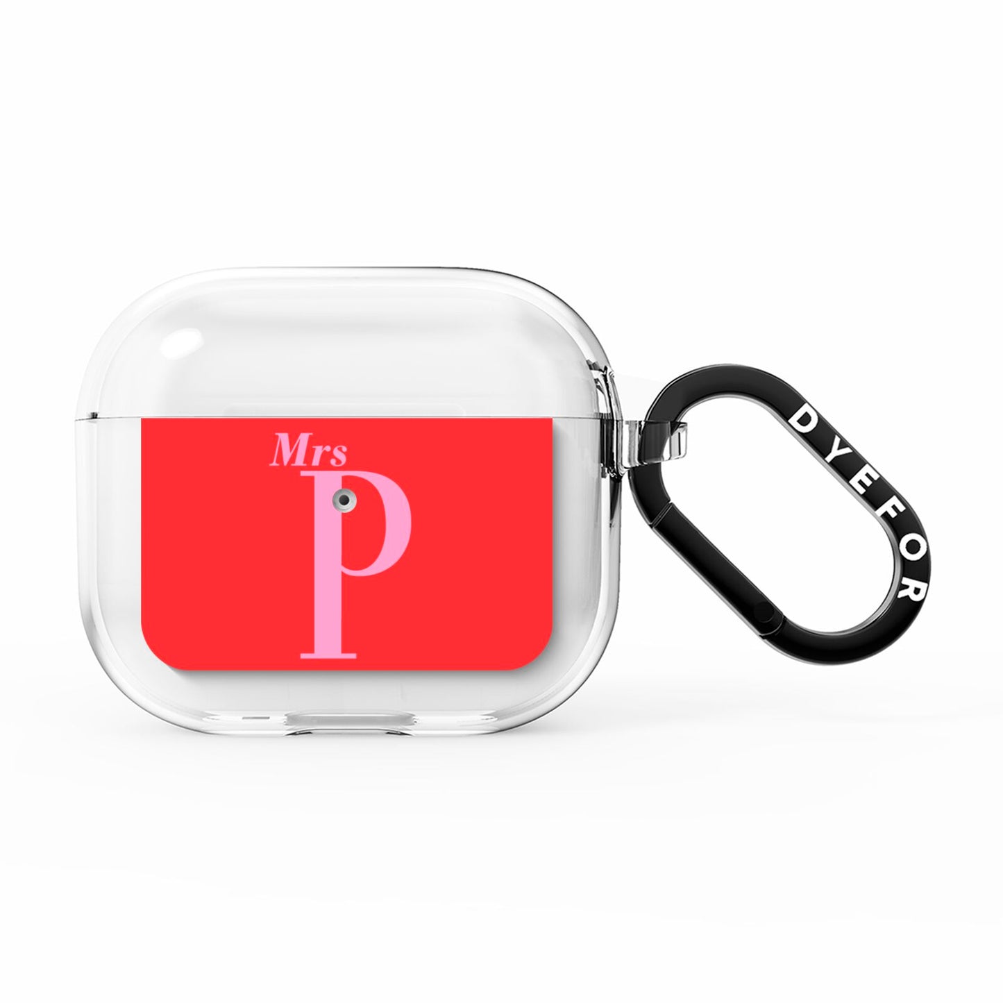 Personalised Alphabet AirPods Clear Case 3rd Gen