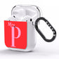 Personalised Alphabet AirPods Clear Case Side Image
